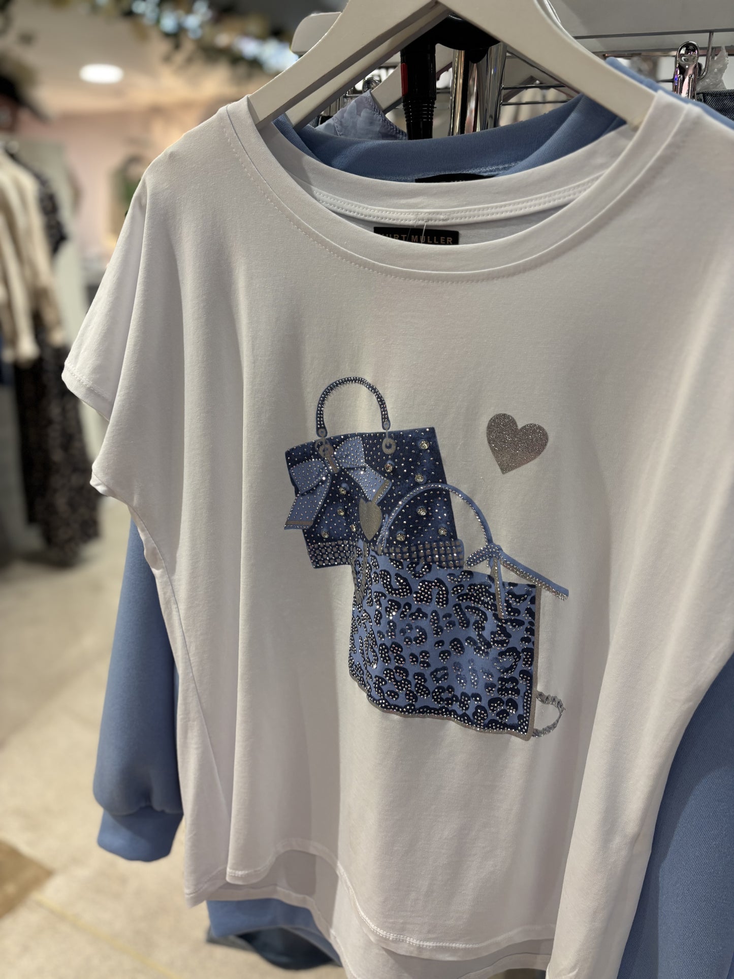 Diamante Handbag T-Shirt